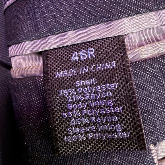 Marc Anthony Men’s Blazer 46R • Charcoal Gray • Modern Fit • Lightweight - Picture 6 of 6